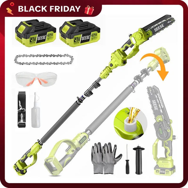 2-in-1 Mini Chainsaw &amp; Pole Pruner