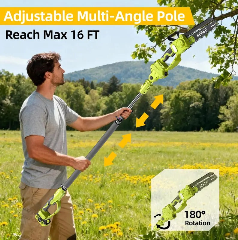 2-in-1 Mini Chainsaw &amp; Pole Pruner