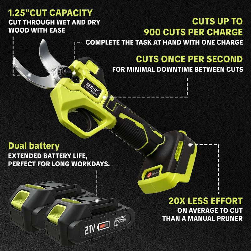 SEESE 21V Brushless Cordless Impact Wrench — 800N·m Kit